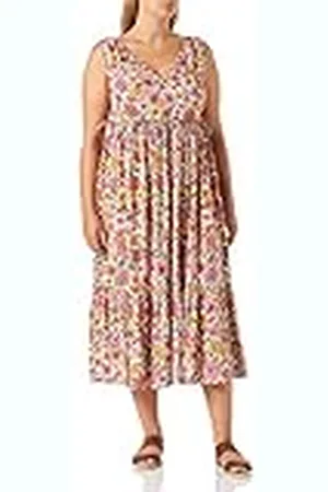 Springfield Vestido Midi Cortes C, Vestido, Mujer, , 38