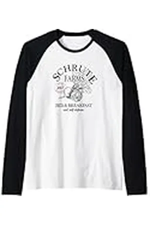 The Office Etiqueta grande de Schrute Farms Camiseta Manga Raglan