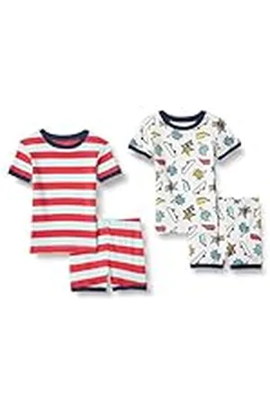 Amazon Conjuntos de Pijama Ceñidos de Algodón Unisex Niño, , 9 años