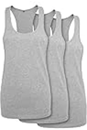 Build Your Brand Ladies Loose Tank 3-Pack Camiseta, , XS Mujeres