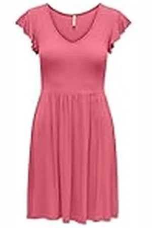 ONLY Onlbelia S/L Dress Jrs Vestido Corto, , Mujer