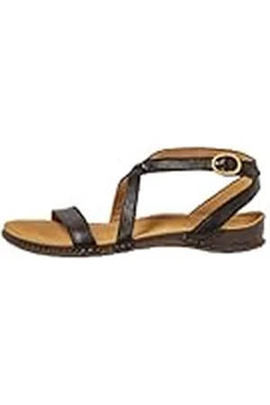 El Naturalista N5802 PANGLAO, Sandalias Planas Mujer, Black, 38 EU Ancho