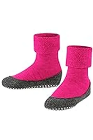Falke Cosyshoe K HP lana puños en la suela 1 par, Calcetines para casa Unisex niños, Rosa (Gloss 8550), 37-38