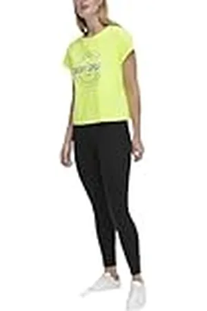 DKNY Metallic Athletic Mesh Shirt Camiseta, , XXS Mujeres