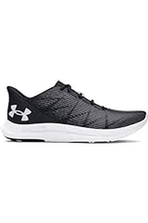 Under Armour UA Charged Speed Swift Zapatillas de deporte de hombre, zapatillas transpirables para correr, color negro/blanco/blanco