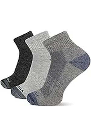 Merrell Paquete de 3 Acolchados para Senderismo (Calcetines Bajos/Cuarto/tripulación) Casual, , M/L (Pack de 3) para Hombre