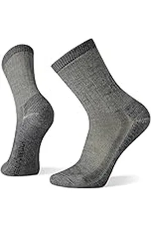 Smartwool Classic Hike Full Cushion Crew Calcetines para Senderismo, Gris Medio, L para Hombre