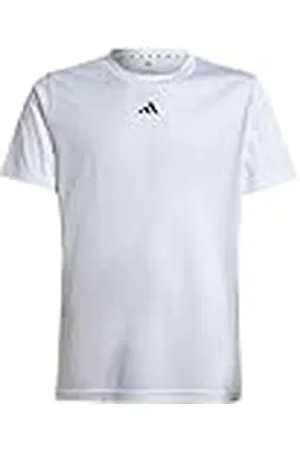 adidas Unisex niños Train Essentials Logo Regular Fit T-Shirt Junior, White/Black, 5-6 Years