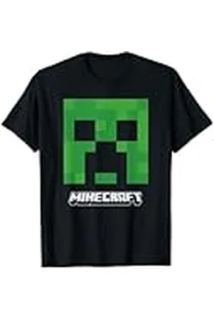 Minecraft Creeper Big Face Logo Camiseta