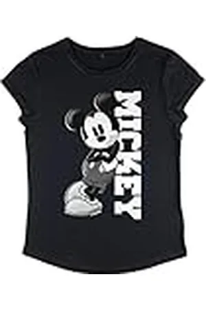 Disney Mickey Classic-Camiseta de Manga Larga para Mujer, , L