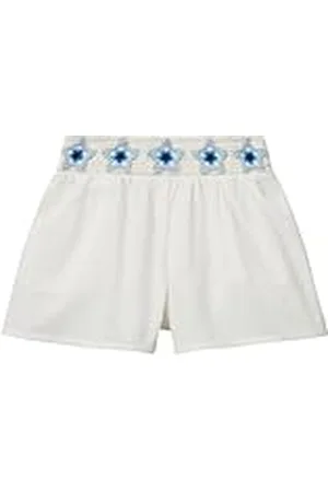 Benetton Short 47jkg902u Pantalones Cortos, Color Blanco, 4 años Niñas y niñas