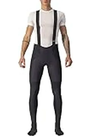 Castelli SORPASSO Ros BIBTIGHT Leggings, Black Red, XL Hombre, , XL