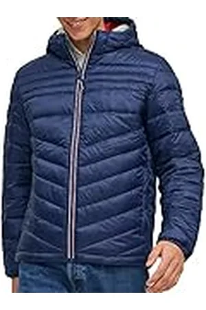 JACK & JONES Jjehero Puffer Hood Sn Chaqueta, , S para Hombre