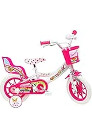 Denver Unicorn Bicicleta para niños, Blanco-Rosa, 12" (30,5 cm)
