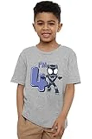 Black Panther Mandarin creative ltd Cute Birthday 4 Unisex Kids T Shirt Camiseta, , 3-4 años para Niños