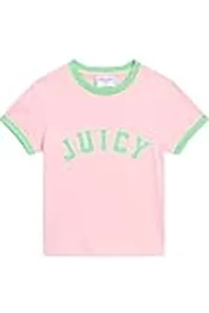 Juicy Couture Collegiate Figubetontes T Shirt Top Oberteil mit Applikationen Versch. Farben Camiseta, , S Mujeres