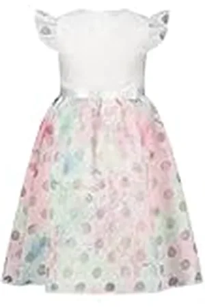 Salt & Pepper BY KIDS PARK Girls Dress Dots and Flowers Atuendo de Jugador, , 140 para Niñas