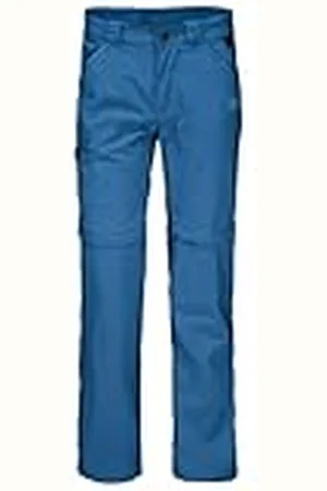 Jack Wolfskin Safari Zip Off Pants K Pantalones para Senderismo, Color Azul, 104 Unisex niños