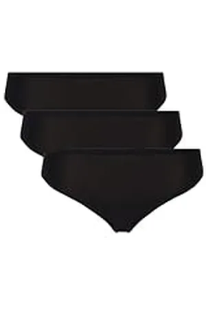 Chantelle Passionata 1002 Softstretch Ropa Interior a la Cadera, Schwarz, Talla única (Pack de 3) para Mujer