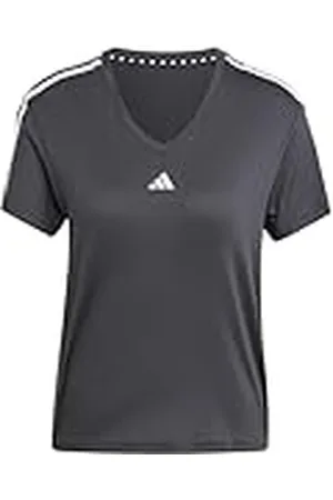 adidas Mujer AEROREADY Train Essentials 3-Stripes V-Neck T-Shirt, , M