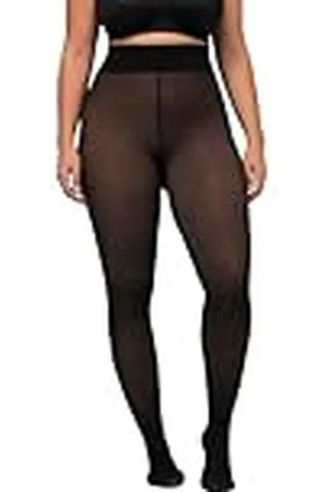 Ulla Popken Medias 50den, cálidas y Transparentes Grandes-Talla Extra, , 48-50 para Mujer