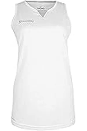 Spalding 4HER III Tank Top White/Silver Grey L SP-LIC Apparel Team, Adultos Unisex, Blanco/Plata