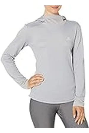 Salomon Agile LS Hoodie W Agile LS Hoodie W Alloy/Heather, Mujer, Alloy/Heather, S