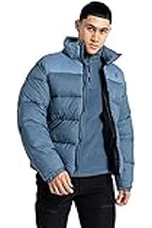 Dare 2B Chaqueta para hombre Mentor acabado repelente al agua reciclado, chaqueta acolchada con cuello alto, cremallera completa y 2 bolsillos bajos con cremallera