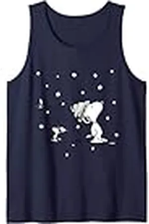 Peanuts Snoopy Woodstock Snow is falling Camiseta sin Mangas