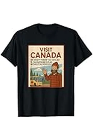 CANADIAN Visita Canadá No te meteremos en un Gulag Camiseta