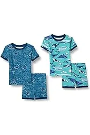 Amazon Conjuntos de Pijama Ceñidos de Algodón Unisex Niño, , 6-7 años