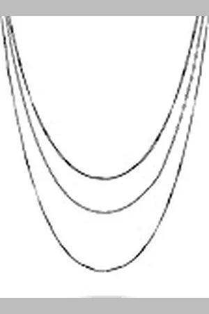 liebeskind Collar Berlin de una mezcla de cadenas, 58 cm, de acero inoxidable, 58 cm, Acero inoxidable, No es una piedra preciosa