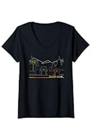 South Park Mujer Stan Kyle Cartman & Kenny Color Line Art Camiseta Cuello V