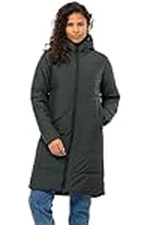 Jack Wolfskin Deutzer Coat W Capa, Color Verde, S para Mujer