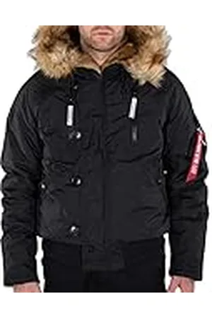 Alpha Industries PPS N2B Chaqueta, Negro (Black/Reflective-258), L para Hombre