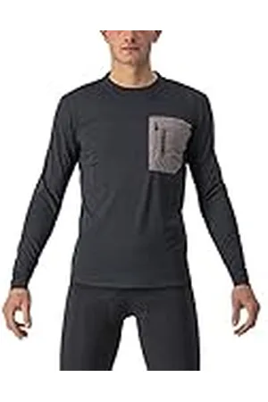 Castelli 4522506-085 UNLTD Merino LS Sweatshirt Hombre Light Black/Nickel Gray Tamaño L