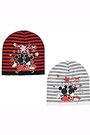 Disney Minnie Mouse Minnie Gorro Rayas-2 Col, Juventud Unisex, , Talla Única