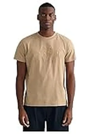 GANT Reg Tonal Shield SS T-Shirt Camiseta, , XXS para Hombre