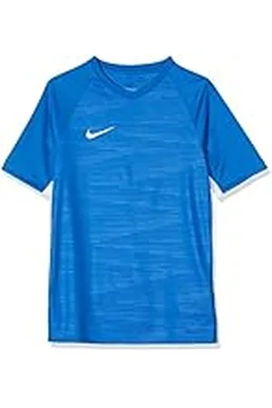 Nike Y NK Dry Tiempo Prem Jsy SS T-shirt, Niños, Royal Blue/ Royal Blue/ White/ White, XS