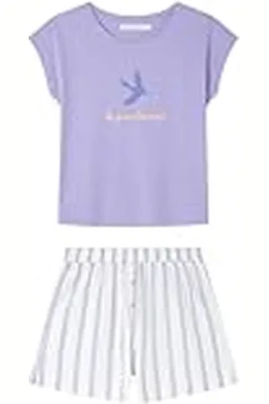 Women secret Short Pyjama Weekly Hope Stripe Pijamas, , XS para Mujer