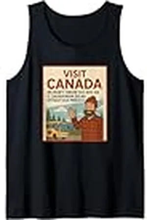 CANADIAN Visita Canadá No te meteremos en un Gulag Camiseta sin Mangas
