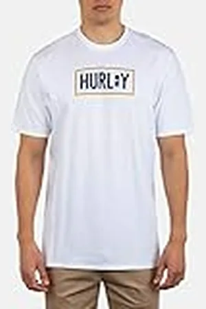 Hurley M Subtractive Box S/S Camiseta, Hombre, White, S