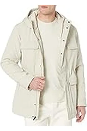 Amazon Parka de Corte Holgado de poliéster Reciclado con Capucha y Repelente al Agua (Anteriormente Amazon Aware) Hombre, , 3XL