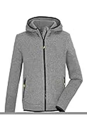 Killtec Niños Chaqueta polar de punto con capucha KOS 176 BYS KNTFLC JCKT, graumelange, 116, 43037-000