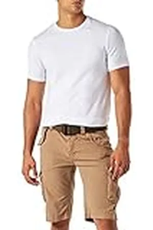 Schott NYC TRBATLE30PKR Pantalones Cortos Cargo, Tabaco, 29W para Hombre