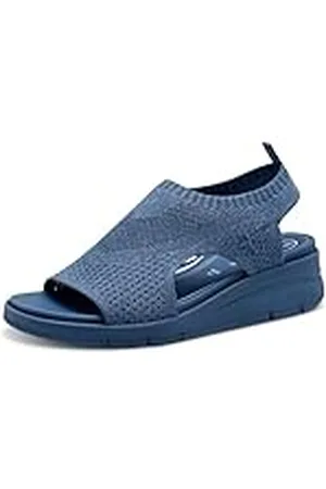 Tamaris Comfort Damen Sandalen mit Absatz Elastisch Vegan, Sandalias con cuña Mujer, , 42 EU