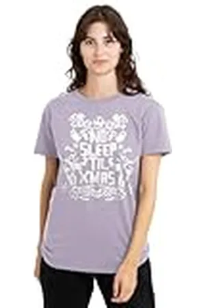 The Nightmare Before Christmas Sleep Til Christmas Ladies T Shirt, Lavendar Camiseta, , XL para Mujer