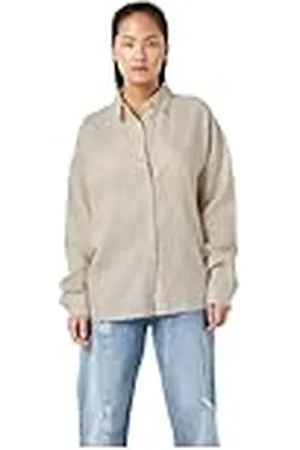 Noisy May Nmleilani L/S Camiseta Holgada Wvn Noos Camisa, , S Mujeres