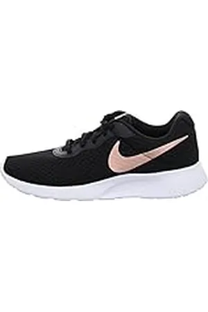 Nike Tanjun, Zapatillas de Gimnasia Mujer, Black Mtlc Red Bronze Barely Volt White, 36 EU