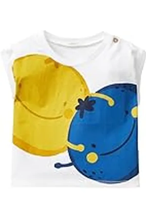 Benetton Camiseta 3i1xa104r, Color Blanco, 68 cm para Bebés